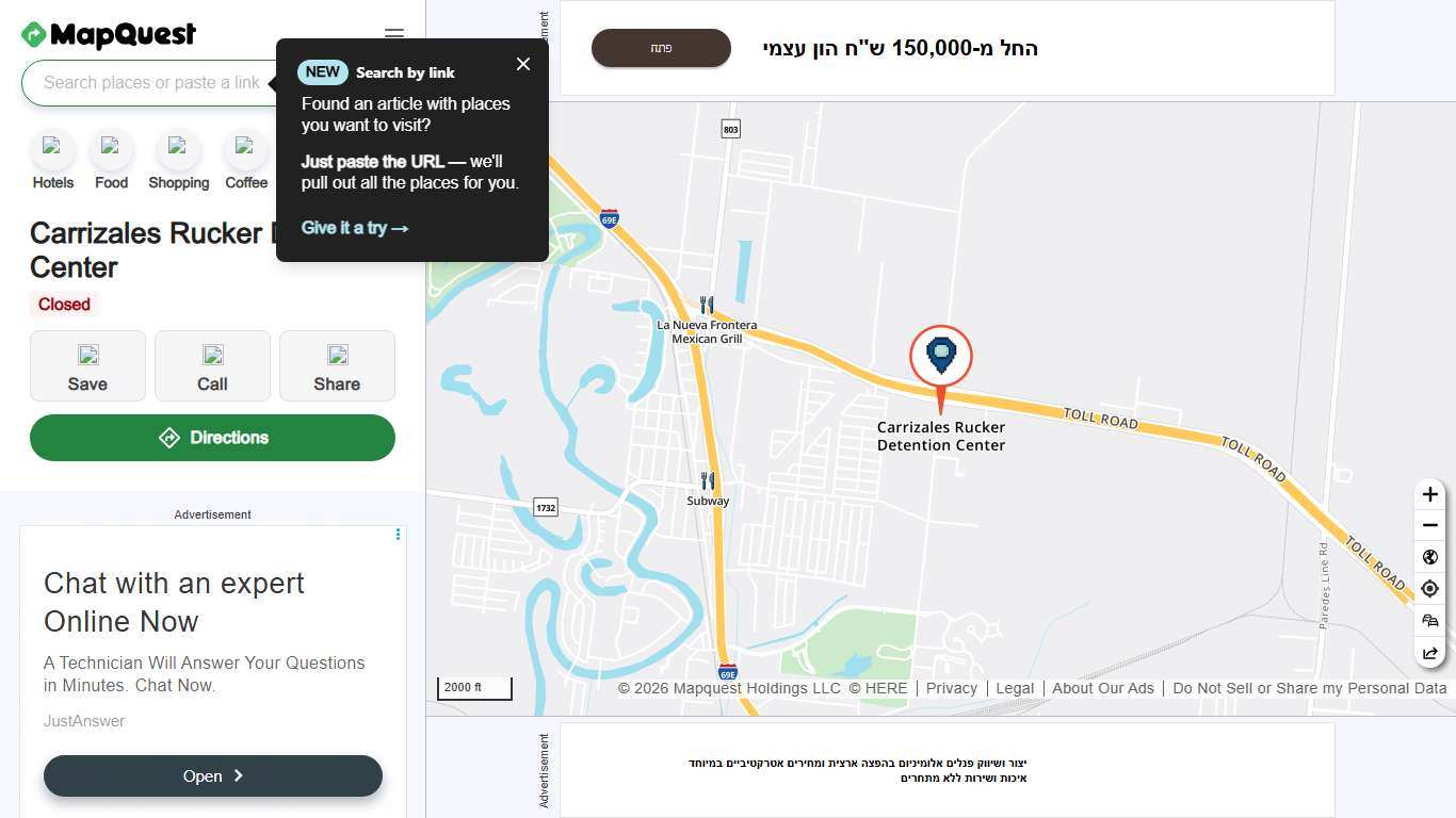 Carrizales Rucker Detention Center, 7100 Old Alice Rd, Olmito, TX 78575, US - MapQuest